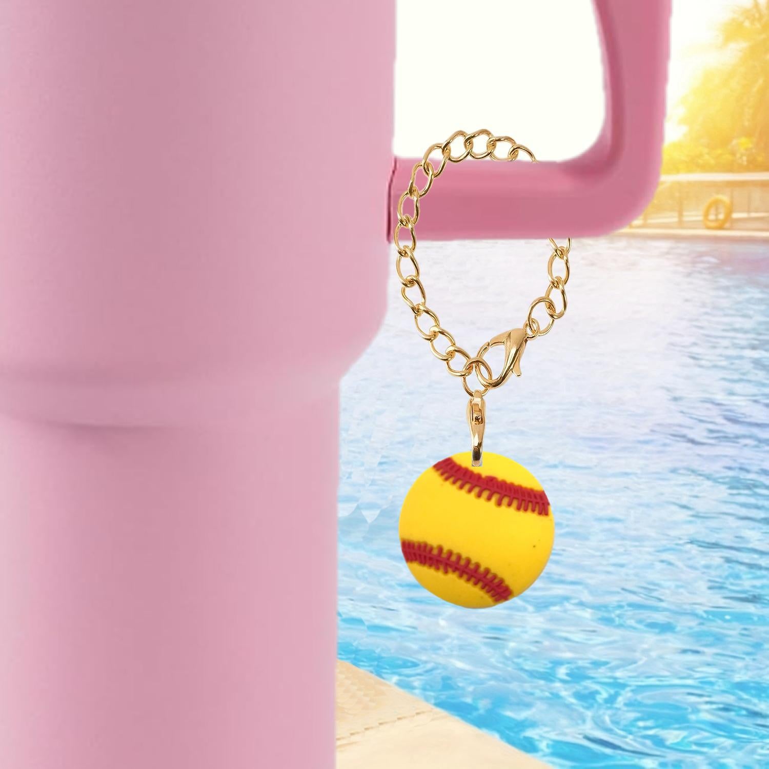 Wholesale Cute Ball Series Pendant Chain Lobster Clasp Pendant Cup Accessories